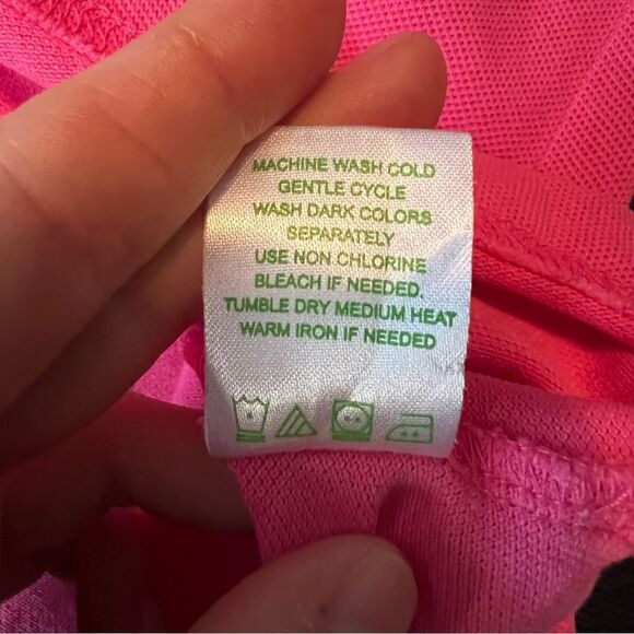 Lilly Pulitzer pink short  sleeve polo top - Picture 7 of 9